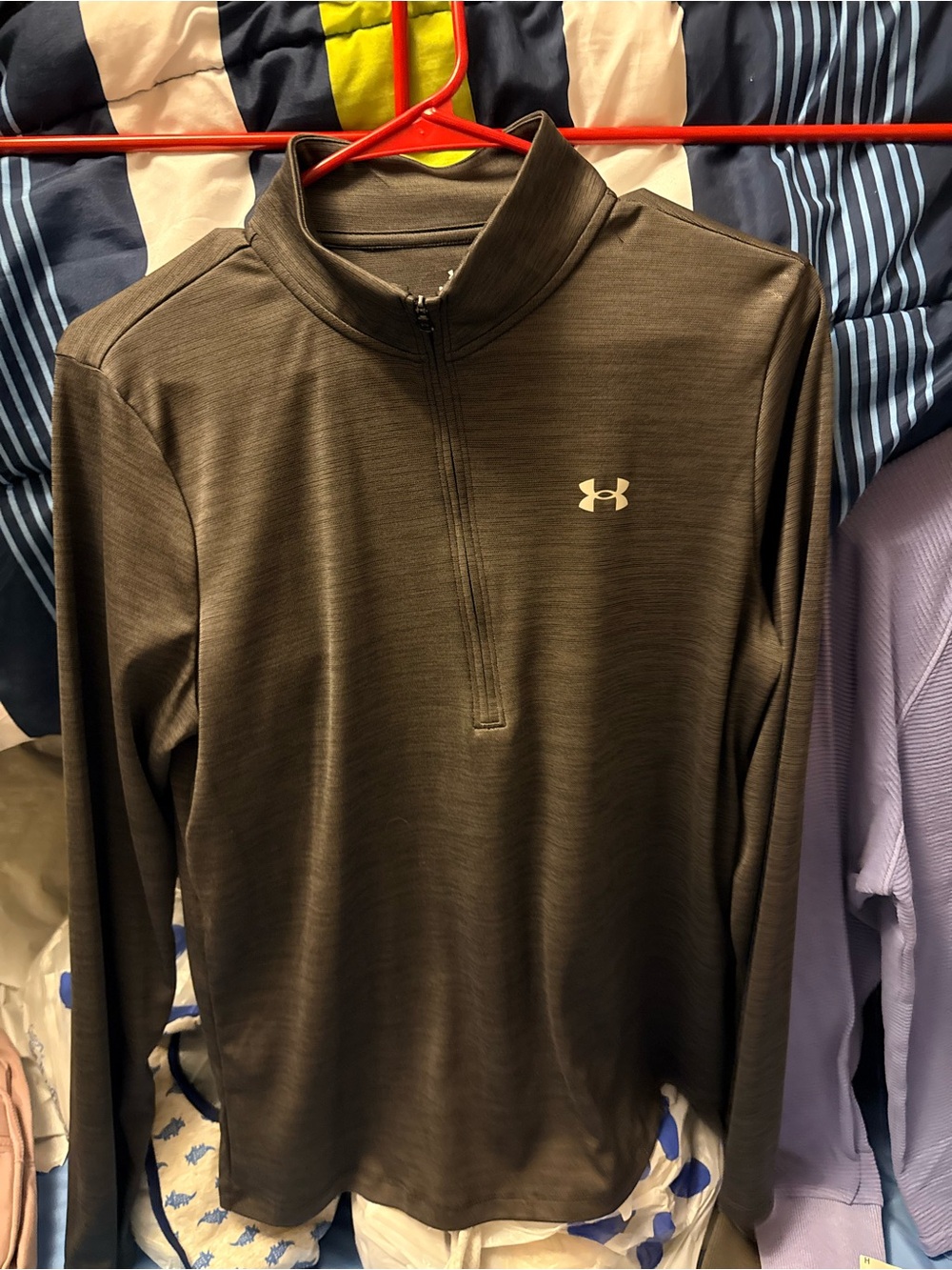 Under Armour Gray Quarter-Zip Performance Top